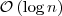 \mathcal{O}\left(\log n\right)